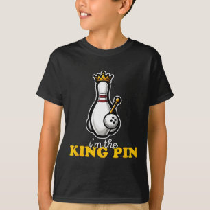 Ich bin The King Button Niedlich Kawaii Bowling Bu T-Shirt