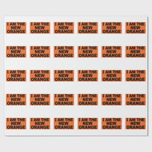 Ich bin The New Orange Geschenkpapier (Flach)
