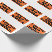 Ich bin The New Orange Geschenkpapier (Ecke)