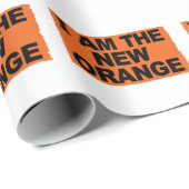 Ich bin The New Orange Geschenkpapier (Rolleneckpunkt)