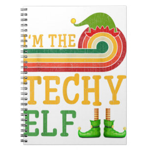 Ich bin The Techy Elf Matching Group Weihnachts-Pa Notizblock