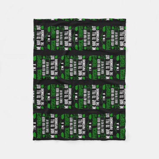 Ich bin Therapeutin Fleecedecke (Vorderseite)