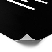 Ich bin Toast Funny Bread Pun Dark BG Poster (Ecke)