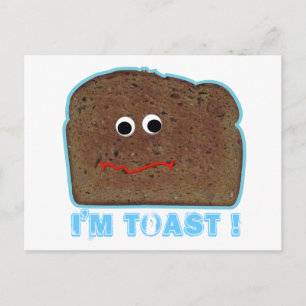 Ich bin Toast! Parodie humorvolle Postkarte
