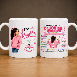Ich bin Tochter Tassendesign Geschenk für Tochte Kaffeetasse