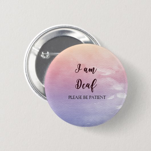 Ich bin tot Bitte sei geduldig, 2,25" Pinback Button (Vorne & Hinten)