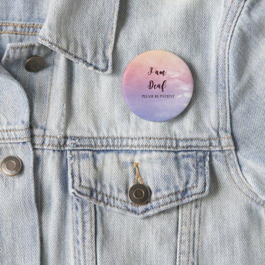 Ich bin tot Bitte sei geduldig, 2,25" Pinback Button (Beispiel)