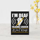 Ich bin tot. Das Gespräch mit Louder wird nicht he Karte (Gelbe Blume)