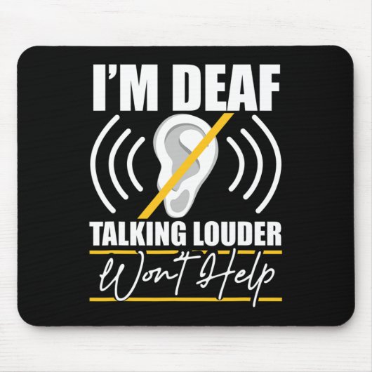 Ich bin tot. Das Gespräch mit Louder wird nicht he Mousepad (Vorne)