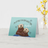 Ich bin total in Liebe mit Ihnen Valentine Karte (Gelbe Blume)