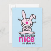 Ich bin total nett postkarte (Vorne/Hinten)