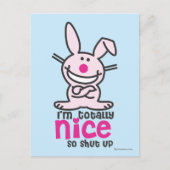 Ich bin total nett postkarte (Vorderseite)