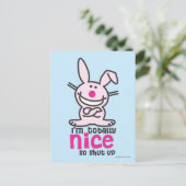 Ich bin total nett postkarte (Stehend Vorderseite)