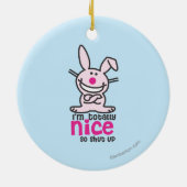 Ich bin total Nizza Keramik Ornament (Hinten)