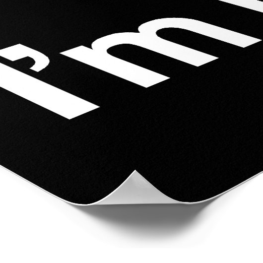 Ich bin total Phantastisches Witzbäckerchen Poster (Ecke)