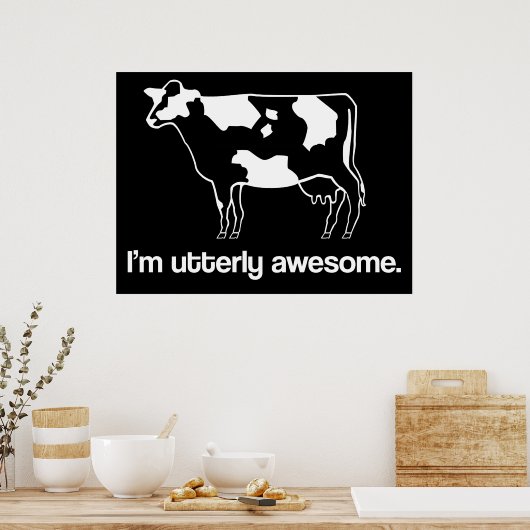 Ich bin total Phantastisches Witzbäckerchen Poster (Küche)