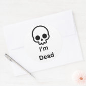 Ich bin toter Aufkleber (Umschlag)