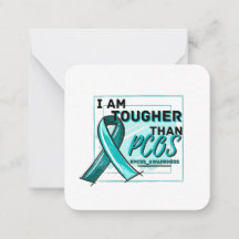 ICH BIN TOUGHER ALS PCOS PCOS AWARENESS Aquamarin 