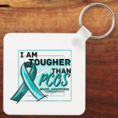 ICH BIN TOUGHER ALS PCOS - PCOS AWARENESS SCHLÜSSELANHÄNGER (Rückseite)