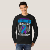 Ich bin Tougher Ribbon Rheumatoide Arthritis Bewus T-Shirt (Vorne ganz)