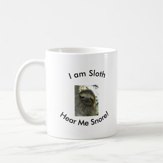 Ich bin Trägheit! Kaffeetasse (Links)