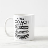 Ich bin Trainer eines Phantastischen Badminton-Tea Kaffeetasse (Links)