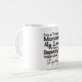 Ich bin Trainingsmanager, von dem mein Sarcasm-Lev Kaffeetasse (Vorderseite Links)