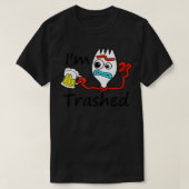 Ich bin Trashed Funny Beer Costumed T-Shirt (Design vorne)