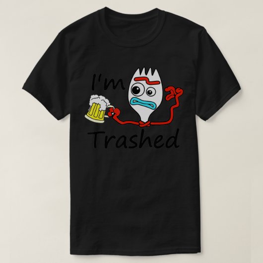 Ich bin Trashed Funny Beer Costumed T-Shirt (Design vorne)