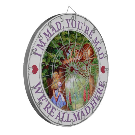 Ich bin traurig, du bist verrückt, wir sind alle h dartscheibe (Vorderseite Links)