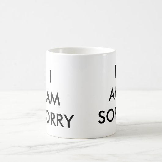 ICH BIN TRAURIG KAFFEETASSE (Mittel)