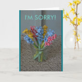 Ich bin traurige Grußkarte Karte (Gelbe Blume)