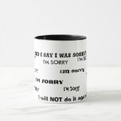 "Ich bin TRAURIGE" TASSE " (Zentrum)