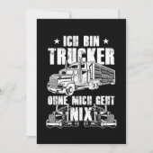 Ich bin Trucker Truck Driver Coole Driver-Geschenk Einladung (Vorderseite)