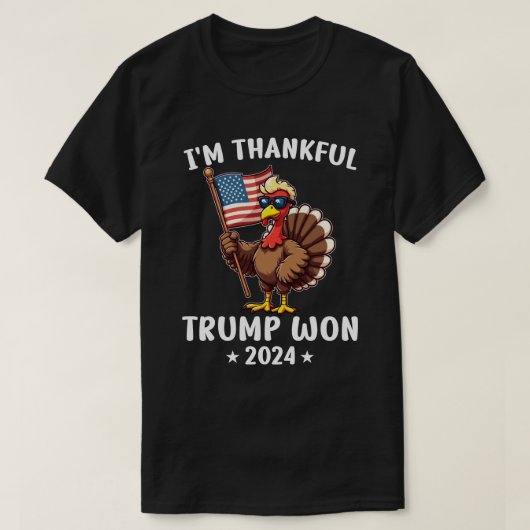 Ich bin Trump 2024 dankbar T-Shirt (Design vorne)