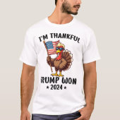 Ich bin Trump 2024 dankbar T-Shirt (Vorderseite)