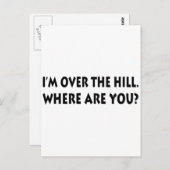 Ich bin über dem Hügel. Wo bist du? Postkarte (Vorne/Hinten)