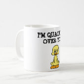 "ICH BIN ÜBER DICH" DUCK KAFFEETASSE (Vorderseite Links)