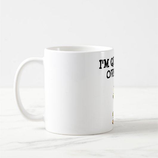 "ICH BIN ÜBER DICH" DUCK KAFFEETASSE (Links)