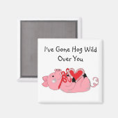 Ich bin über dich gegangen magnet (Vorderseite/Rückseite)