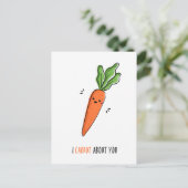 Ich bin über dich lustig geworden postkarte (Stehend Vorderseite)