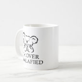 Ich bin über Koalafied Coffee Tasse (Vorderseite Links)