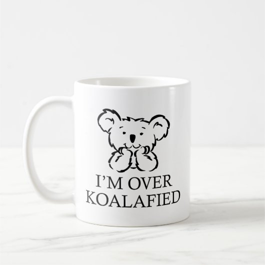 Ich bin über Koalafied Coffee Tasse (Links)