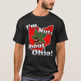 Ich bin über Ohio, lustige rote Rosskastanien-Nuss T-Shirt