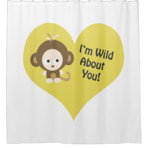 Ich bin über Sie Affe wild Duschvorhang