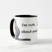 Ich bin über Sie nuts! Tasse (Vorderseite Links)