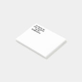 Ich bin überall auf der Welt bekannt Post-it Klebezettel (angewinkelt)