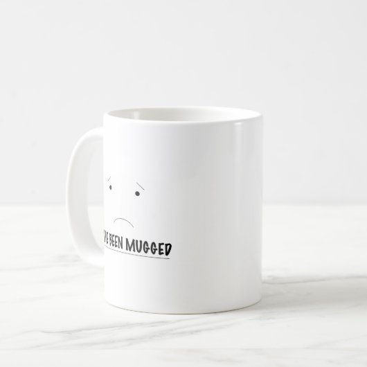 Ich bin überfallen worden! kaffeetasse (Vorderseite Links)