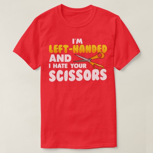 Ich bin übrig und ich hasse deine Schere T-Shirt (Design vorne)