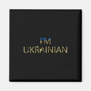 Ich bin Ukrainer - Ukraine T-Shirt Sonnenblume Ret Magnet